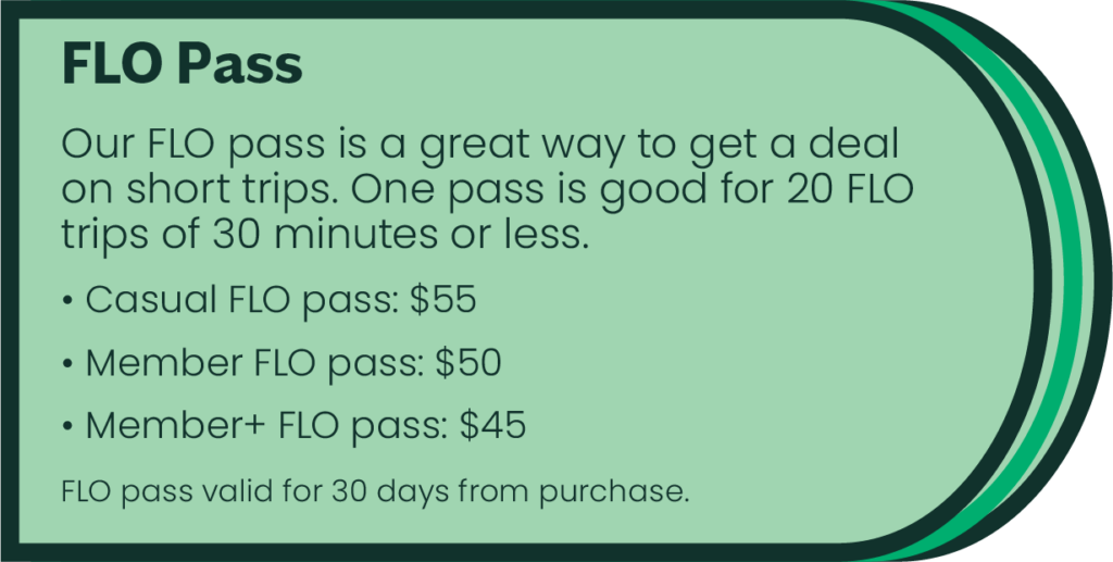 FLO Pass price breakdown